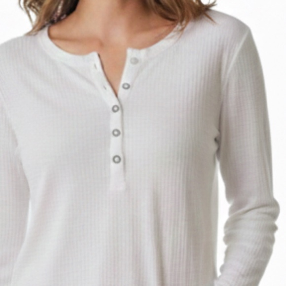 Gloria Vanderbilt Cream Textured Top - Picture 2 of 5